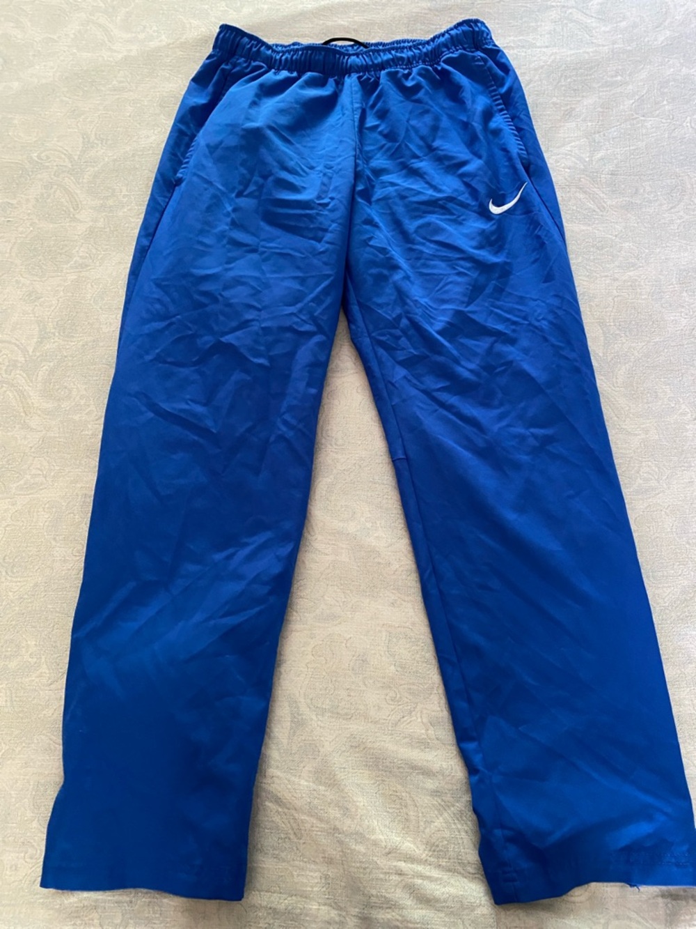 Nike Royal Blue Track Pants with White Swoosh